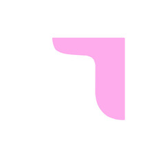 Pink Wavy Transparent Corner