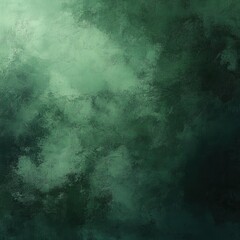 Abstract green texture background with dark and light shades creating a painterly effect for artistic use