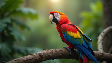 Obraz premium blue and yellow macaw
