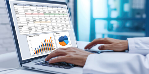 Business data dashboard provide business intelligence analytic for marketing strategy planning brisk with big data set to analyze customer demands and foreseeing business future
