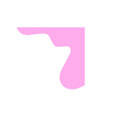 Pink Wavy Transparent Corner