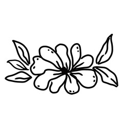 Flower Corner, Hand Drawn Wildflower. Doodle Hand Drawn Wildflower Bouquet. Floral Wedding Invite. Whimsical Wedding. Doodle Hand Drawn flower Bouquet.