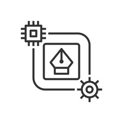 AI Art And Drawing Generator Icon