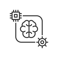Artificial Intelligence Icon - Brain Icon