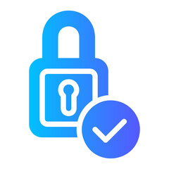 secure gradient icon