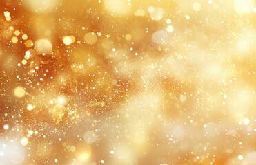 Fototapeta premium Golden glitter fantasy background with shimmering light effect suitable for festive, celebratory, or luxury themed designs and projects