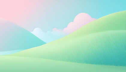 Obraz premium summer landscape with sun wallpaper