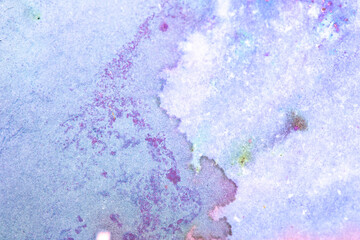 Vibrant Bright Watercolour Paint Splash Background Rainbow Powder