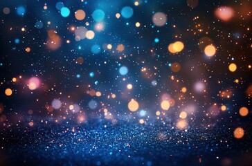 Obraz premium Vibrant Bokeh Lights Creating a Magical and Dreamlike Atmosphere for Abstract Backgrounds and Designs in Various Color Schemes and Brightness Levels