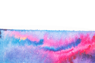 Vibrant Bright Watercolour Paint Splash Background Rainbow Powder