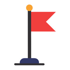 flag marker icon design