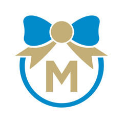 Initial Tie Logo Combine With Letter M Vector Template
