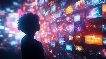 Dynamic depiction illustrating omnichannel marketing strategies the entertainment industry focusing on engagement across digital and physical platforms