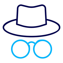 Hacker Outline Color icon