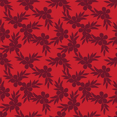 Cute feminine watercolor seamless pattern with wildflowers.hand drawn,