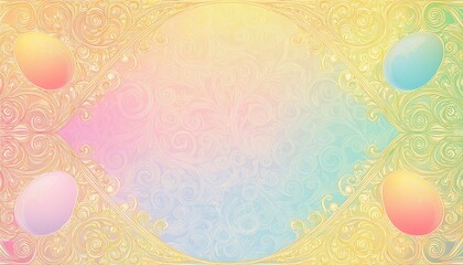 Obraz premium easter background with eggs - cheerful colorful light background
