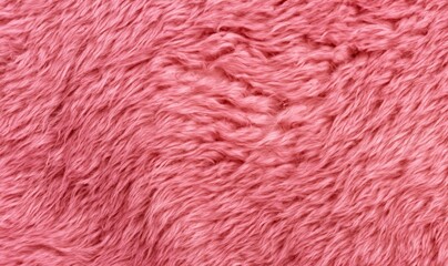 Fototapeta premium Pink fur background. Polar soft pink fluffy fluffy sheepskin background texture. Pink sheep fur natural sheepskin background texture. Plush fluffy soft pink fur pattern.