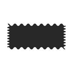 Doodle hand drawn trendy frame elements with swirls and wavy lines.