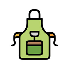 gardening apron icon design