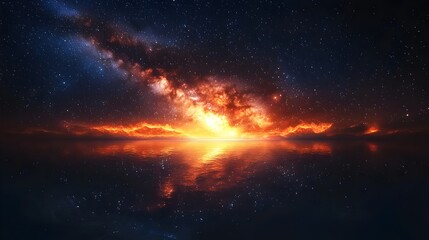 Obraz premium Milky Way in interstellar space