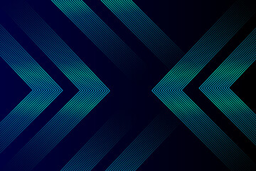 Abstract blue background. Geometric lines pattern. Shiny blue gradient lines. Futuristic technology graphic design. Suit for business, cover, header, wallpaper. Vector illustration.