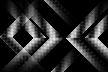 Black abstract background. Abstract elegant black background with shiny gold geometric lines.   Luxury and gold gradient geometric shape graphic elements. Vector illustration.