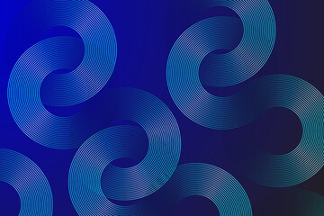 Abstract blue background. Geometric lines pattern. Shiny blue gradient lines. Futuristic technology graphic design. Suit for business, cover, header, wallpaper. Vector illustration.