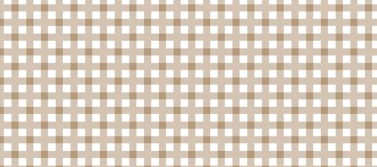 Brown and white plaid geometric pattern vector illustration