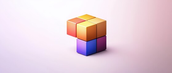 Obraz premium abstract colorful cubes