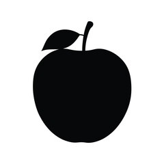 Rose Apple Fruit Silhouette Vector | Black and White Rose Apple Illustration