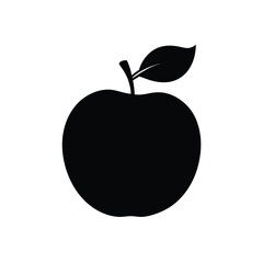 Rose Apple Fruit Silhouette Vector | Black and White Rose Apple Illustration