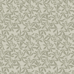 Seamless pattern with floral motifs. Vector illustration.