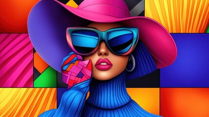 Comic Strip Fashion Story. A short comic strip following a character shopping adventure, with each panel showcasing different styles of pop art.