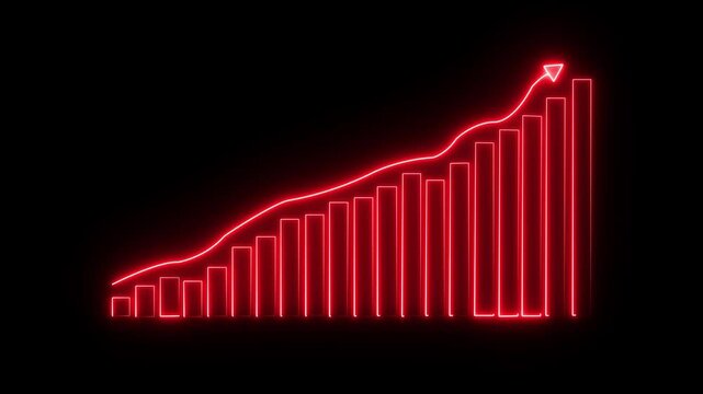 The business graph icon represents data analysis, Abstract business graph chart icon. Financial business diagram charts and stock numbers showing profits.