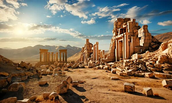 Petra ancient temple, Nabatean culture and architectural tradition