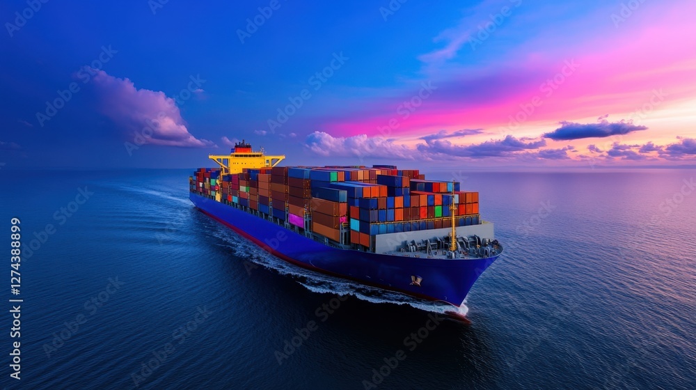 Poster ai-powered dynamic trade agreements. a system that adjusts global trade policies and tariffs in real