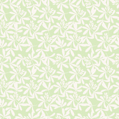 Fototapeta premium Cute feminine watercolor seamless pattern with wildflowers.hand drawn,
