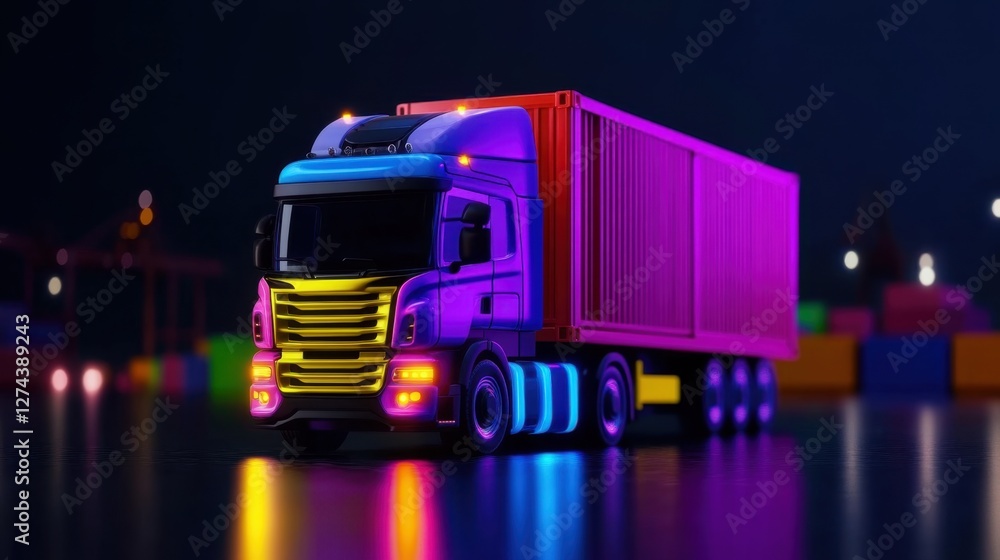 Poster predictive logistics ai. a deep-learning system that forecasts global trade trends and dynamically a