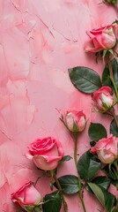 red roses.