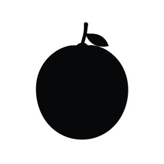 Santol Silhouette Vector Art | Black and White Santol Fruit Illustration Design