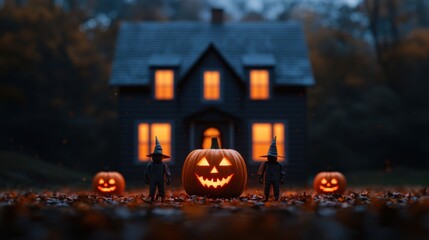 Spooky halloween event neighborhood thrilling festival enchanted atmosphere eerie viewpoint spooky decorations