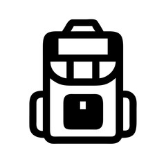 hiking backpack icon design