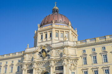 Obraz premium Westfassade, Humboldt Forum, Schloßplatz, Mitte, Berlin, Deutschland