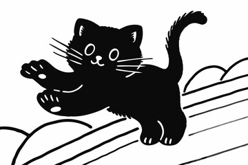 Animal set of Funny Peeking, Cute Tiny, Happy Waving, Adorable Little Frog , Cheerful Baby,Funny Armadillo silhouette on white background.