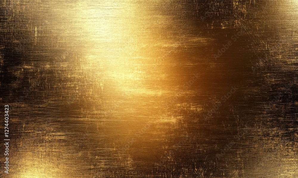 Poster shimmering gold texture with abstract brushed effect ideal for backgrounds and design elements in co