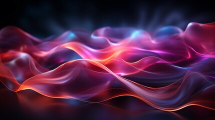 Abstract digital background with flowing waves of color for international women's day