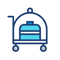 hotel trolley icon design
