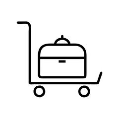 hotel trolley icon design