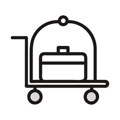 hotel trolley icon design