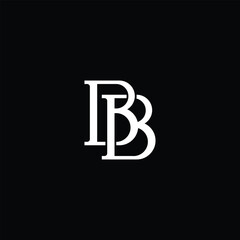BB letter logo. vector illustration of the letters BB for icon, symbol or logo